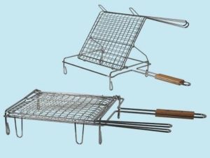 graticola acciaio ribaltabile per brace 30x30-0