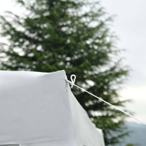 Gazebo 300x200cm Oasi in tubolare di acciaio Bianco-2369