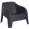 Poltrona da esterno in resina Petra z185 antracite-0