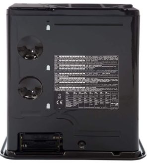 Stufa zibro rs 2222 black 2,2 kw + stoppino-4017