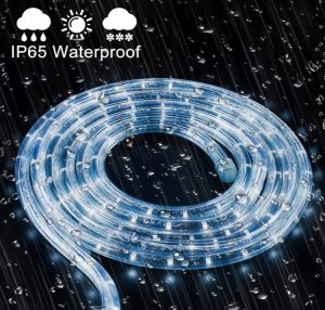 Tubo trasparente luminoso luce bianca 8mt-4177