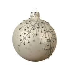 Palla di natale argento e glitter 8m-0