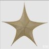 Stella ornamentale dorata in tessuto d80-0