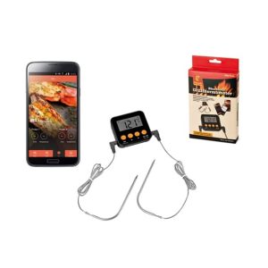 Termometro digitale con sonde per barbecue.-645