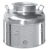 Bidone contenitore fusto inox per olio Olivari 15 lt-0