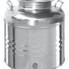 Bidone contenitore fusto inox per olio Olivari 30 lt-0