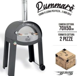 Forno a legna per pizza da esterno Bella Napoli Pummarò-1739