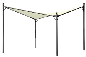 Gazebo acciaio Alicante 350x350cm-0