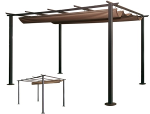 Gazebo acciaio Veranda 300x300cm h 225cm-0