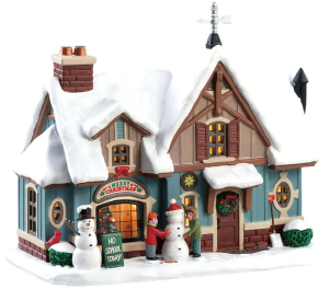 Lemax paesaggio innevato con casa illuminata 85356-0