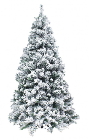 Xone albero di Natale h210 cm innevato Kettinson slim -0