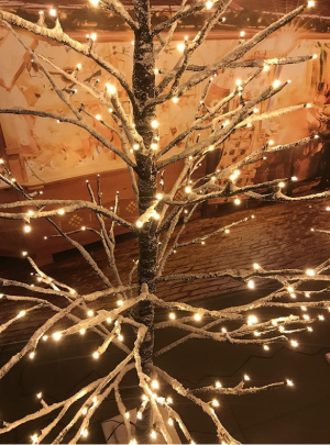 Xone albero innevato 270 led 180 cm-1316