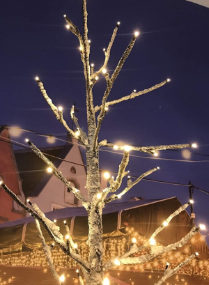 Xone albero innevato 270 led 180 cm-1318