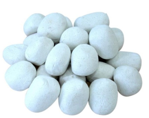 Xone pietre decorative bianche per biocamini in ceramica 24pz-0