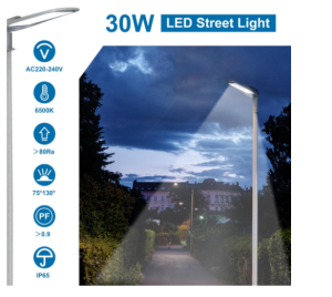 Lampione stradale led 30w 6500°k aigostar-1472