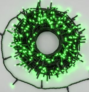 Lucciolone led 50 luci flash verde interno/esterno-0