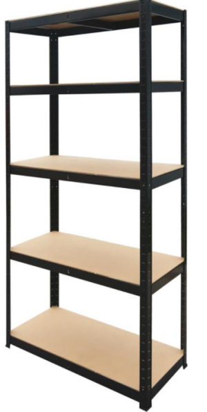 Scaffale kit 5 piani black 150 Brixo-0