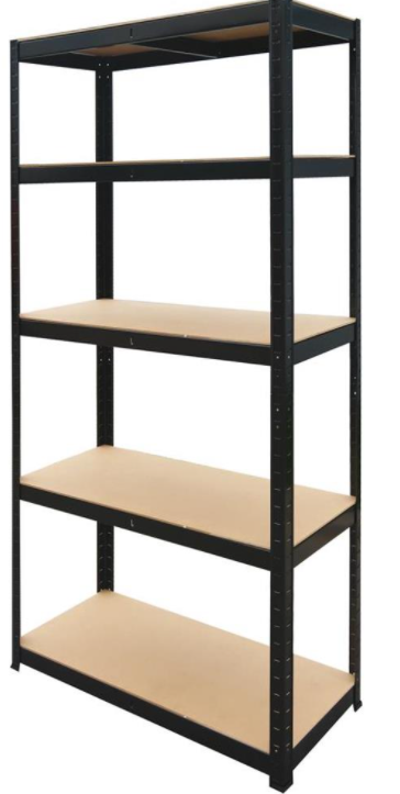 Scaffale kit 5 piani black 150 Brixo-0