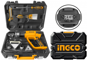 Pistola termica Ingco c/valigetta e accessori-0