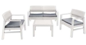 Salotto da giardino Kilimangiaro bianco-0