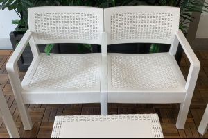 Salotto da giardino Kilimangiaro bianco-1657