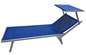 Lettino da giardino Rimini blu-0