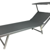 Lettino da giardino Rimini grigio-0