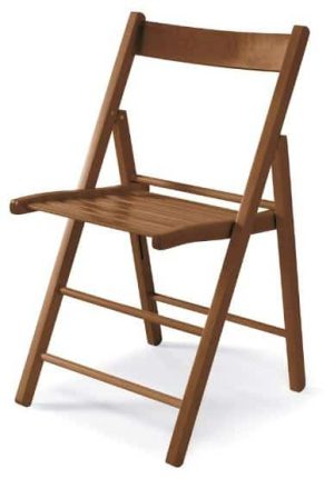 Sedia pieghevole in legno-0