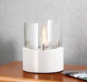 Biocamino da tavolo Giotto Candle Bianco gmr 0,24kw-1756