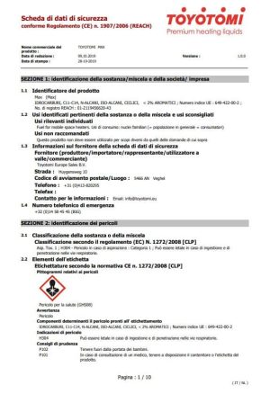 Toyotomi Clear 10 lt Combustibile categoria " Ultra Inodore"-1764