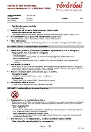 Toyotomi Clear 10 lt Combustibile categoria 