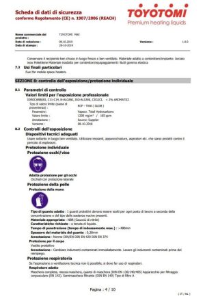 Toyotomi Clear 10 lt Combustibile categoria 