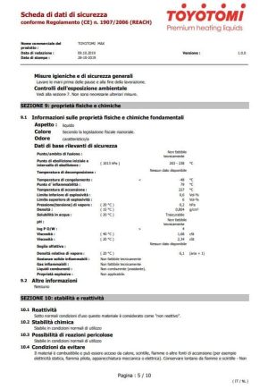 Toyotomi Clear 10 lt Combustibile categoria 