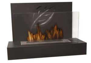 Maya Camino da parete/appoggio nero a bioetanolo gmr 2,47 kw-1827