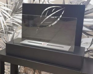 Maya Camino da parete/appoggio nero a bioetanolo gmr 2,47 kw-1830