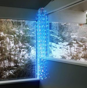 Cascata multicolor 100H con 320 microled Lotti-1834