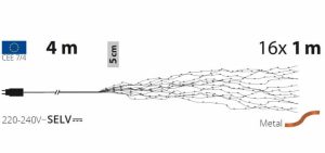 Cascata multicolor 100H con 320 microled Lotti-1835