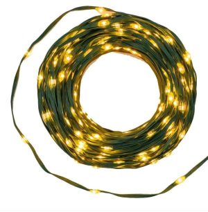 Catena con cavo verde 400 gocce LED MTL 30 m Lotti-0