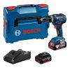 Trapano Avvitatore a batteria Bosch Gsb 18v-55 2 batterie e valigetta-0