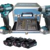 Trapano Avvitatore a Batteria KIT CLX228SAX2 Makita 12v-0