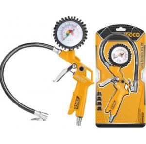 Pistola di gonfiaggio c/manometro per compressore Ingco-0