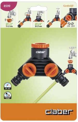 Presa a due vie Claber art 8599-3005