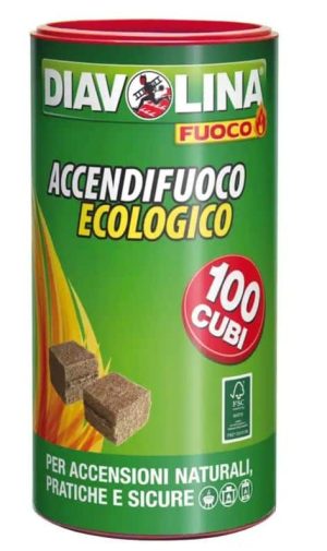 Accendifuoco a cubetti naturali Diavolina -0