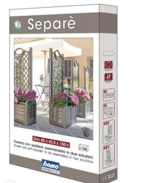 Fioriera con spalliera 