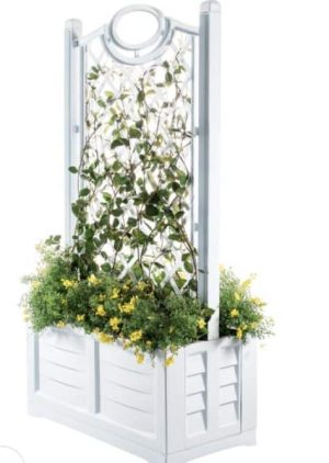 Fioriera con spalliera 