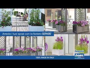 Fioriera con spalliera 