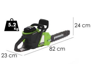 Motosega a batteria 48v 4.0 Ah Greenworks-2817