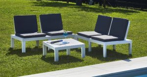 Salotto da esterno Molok Bianco-2985