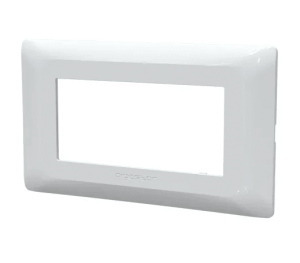 Placca 4 posti Bianca compatibile Ticino Matix-0