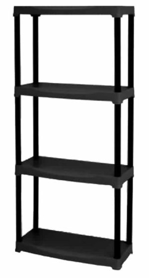 Scaffale in plastica 4 ripiani-0